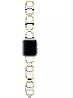 Tory Burch Double-T Link Apple Watch Band, 38mm/40mm/41mm